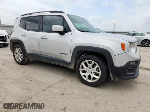 2018 Jeep Renegade Latitude with VIN ZACCJABB5JPG99197, listed as a Copart auction lot 61562795 with 134,152 mi miles and Salvage title. Bid and sale history available at DreamBid. Image 4.