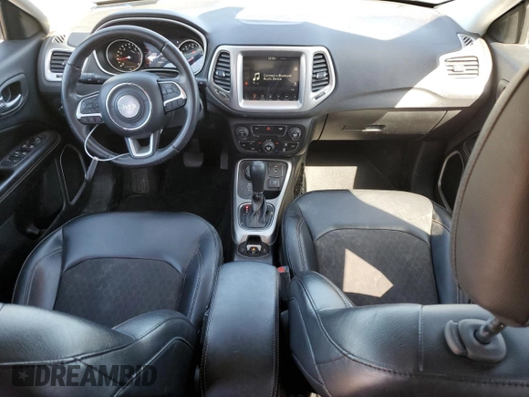 2017 Jeep Compass Latitude with VIN 3C4NJDBB7HT660673, listed as a Copart auction lot 48692465 with 120,397 mi miles and Salvage Title. Bid and sale history available at carsss.com. Image 8.