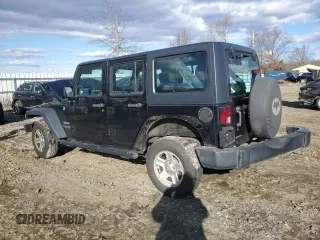 2018 Jeep Wrangler JK Unlimited Sport S with VIN 1C4BJWDGXJL828251, listed as a Copart auction lot 43981225 with 0 mi miles and Salvage Title. Bid and sale history available at carsss.com. Image 2.