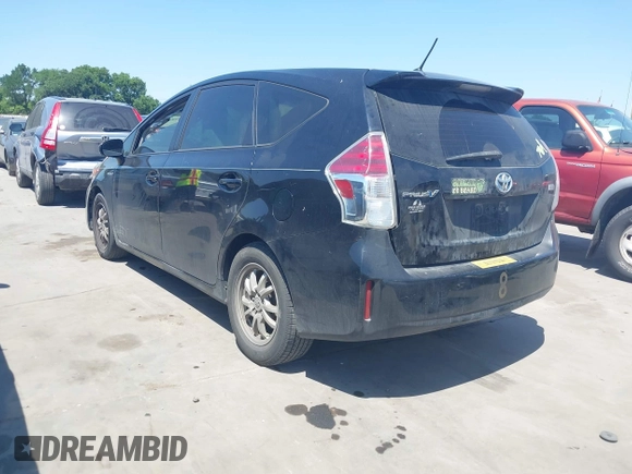 2017 Toyota Prius v Two with VIN JTDZN3EUXHJ063005, listed as a IAAI auction lot 42007228 with 186,507 mi miles. Bid and sale history available at carsss.com. Image 3.