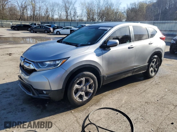 2018 Honda CR-V EX with VIN 7FARW2H52JE091054, listed as a Copart auction lot 53468905 with 58,719 mi miles and Salvage Title. Bid and sale history available at DreamBid. Image 1.
