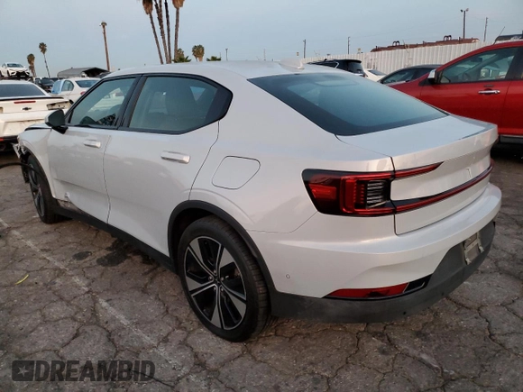 2023 Polestar 2 with VIN YSMEG3KA0PL150731, listed as a Copart auction lot 83038934 with 38,460 mi miles and Clean Title. Bid and sale history available at carsss.com. Image 2.
