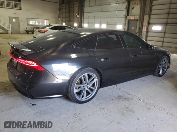 2021 Audi A7 Premium Plus with VIN WAUU2AF21MN055508, listed as a Copart auction lot 56713805 with 60,480 mi miles and Salvage title. Bid and sale history available at DreamBid. Image 3.