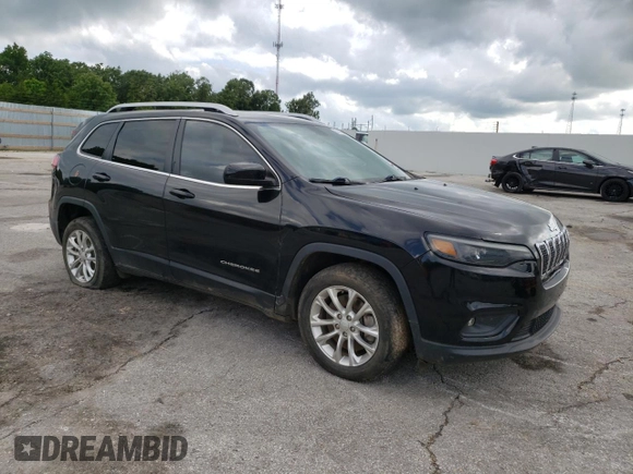 2019 Jeep Cherokee Latitude with VIN 1C4PJLCX7KD331871, listed as a Copart auction lot 59685665 with 90,787 mi miles and Salvage title. Bid and sale history available at DreamBid. Image 4.