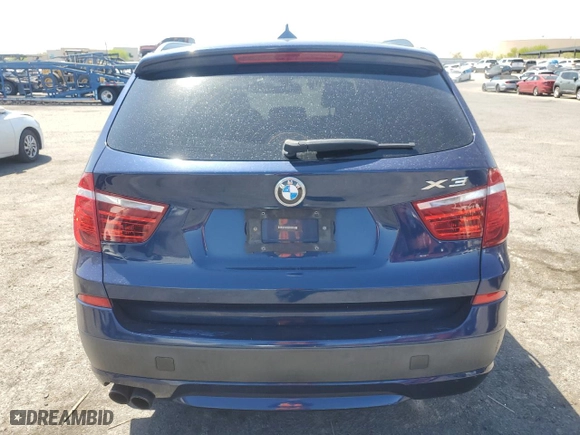 2013 BMW X3 xDrive28i with VIN 5UXWX9C55D0A25033, listed as a Copart auction lot 54095455 with 138,061 mi miles and Clean Title. Bid and sale history available at carsss.com. Image 6.