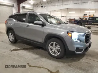 2023 GMC Terrain SLE with VIN 3GKALTEG4PL125913, listed as a Copart auction lot 57597685 with 53,450 mi miles and Salvage title. Bid and sale history available at DreamBid. Image 4.