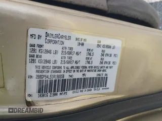 2001 Dodge Caravan ES with VIN 2B8GP54L51R198959, listed as a IAAI auction lot 41941050 with 208,396 mi miles and . Bid and sale history available at carsss.com. Image 9.