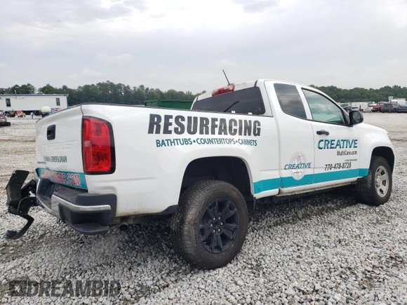 2022 Chevrolet Colorado 2WD Work Truck с VIN 1GCHSBEA9N1317125, выставлен на аукционе Copart как лот 57149745 с пробегом 59 280 миль миль и Списание • Salvage title. История ставок и продаж доступна на DreamBid. Изображение 3.