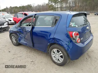 2014 Chevrolet Sonic LT with VIN 1G1JC6SB6E4134503, listed as a IAAI auction lot 41364166 with 124,225 mi miles. Bid and sale history available at carsss.com. Image 3.