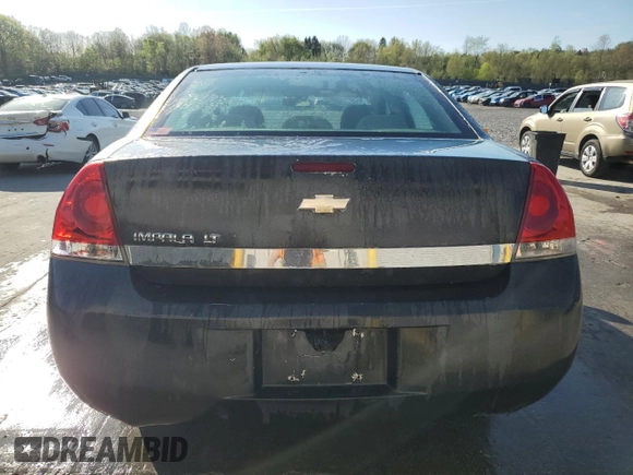 2008 Chevrolet Impala LT with VIN 2G1WT55NX89140652, listed as a Copart auction lot 54522965 with 160,322 mi miles and Salvage Title. Bid and sale history available at DreamBid. Image 6.