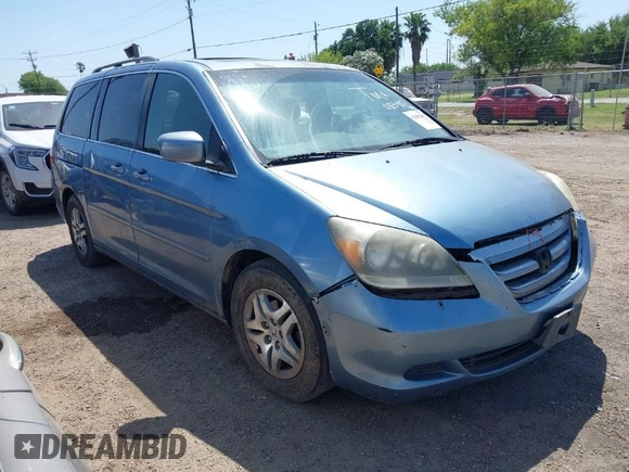 2005 Honda Odyssey EX-L with VIN 5FNRL387X5B083902, listed as a IAAI auction lot 42005085 with 249,861 mi miles. Bid and sale history available at carsss.com. Image 1.