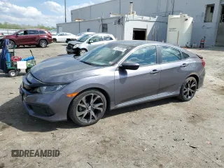 2019 Honda Civic Sedan Sport with VIN 2HGFC2F81KH513171, listed as a Copart auction lot 54030235 with 57,516 mi miles and Salvage Title. Bid and sale history available at carsss.com. Image 1.