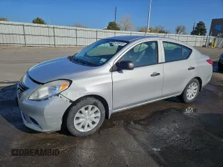 2014 Nissan Versa SV with VIN 3N1CN7AP5EL841182, listed as a Copart auction lot 52396185 with 118,460 mi miles and Salvage Title. Bid and sale history available at DreamBid. Image 1.