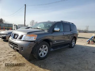 2008 Nissan Armada LE z VIN 5N1BA08CX8N602838, wystawiony jako Copart lot #47922825 z przebiegiem 110 596 mil mil oraz Szkoda całkowita • Salvage title. Historia ofert i sprzedaży dostępna na DreamBid. Obrazek 1.