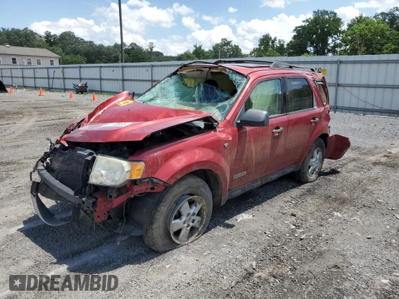 2008 Ford Escape XLT with VIN 1FMCU93198KC65621, listed as a Copart auction lot 61740935 with Not provided miles and Salvage title. Bid and sale history available at DreamBid. Image 1.