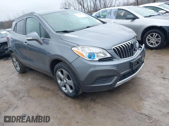 2014 Buick Encore with VIN KL4CJASB7EB592744, listed as a IAAI auction lot 41991047 with 92,702 mi miles. Bid and sale history available at carsss.com. Image 1.