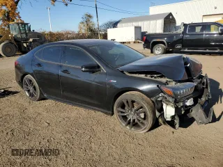 2020 Acura TLX w/A-Spec Pkg with VIN 19UUB3F68LA802322, listed as a Copart auction lot 77610664 with 0 mi miles and Salvage Title. Bid and sale history available at carsss.com. Image 4.