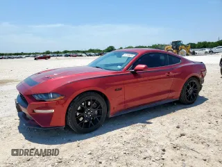 2019 Ford Mustang EcoBoost with VIN 1FA6P8TH6K5202066, listed as a Copart auction lot 57166205 with 88,491 mi miles and Salvage title. Bid and sale history available at DreamBid. Image 1.