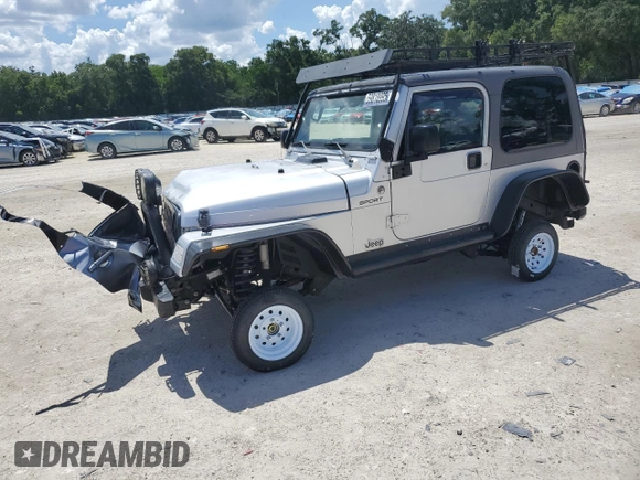 2005 Jeep Wrangler Sport z VIN 1J4FA49S75P324462, wystawiony jako Copart lot #59818995 z przebiegiem 183 558 mil mil oraz Nie do naprawy • Non repairable. Historia ofert i sprzedaży dostępna na DreamBid. Obrazek 1.