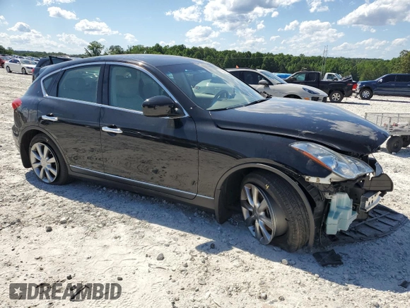 2008 Infiniti EX Journey with VIN JNKAJ09E38M303700, listed as a Copart auction lot 57881605 with 62,888 mi miles and Salvage title. Bid and sale history available at DreamBid. Image 4.