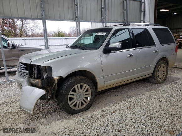 2012 Lincoln Navigator with VIN 5LMJJ2H52CEL03875, listed as a Copart auction lot 81834994 with 158,971 mi miles and Salvage Title. Bid and sale history available at carsss.com. Image 1.