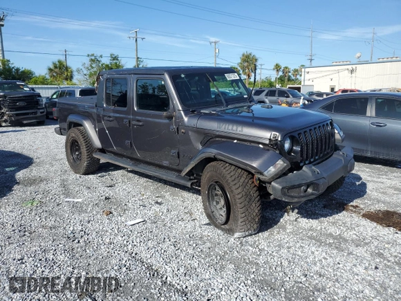 2021 Jeep Gladiator Willys with VIN 1C6HJTAG0ML615446, listed as a Copart auction lot 60571375 with 62,174 mi miles and Salvage title. Bid and sale history available at DreamBid. Image 4.