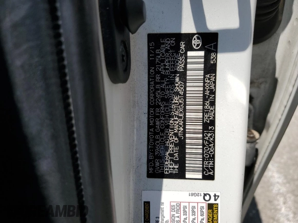 2016 Scion iM z VIN JTNKARJEXGJ514507, wystawiony jako Copart lot #58407795 z przebiegiem 113 940 mil mil oraz Szkoda całkowita • Salvage title. Historia ofert i sprzedaży dostępna na DreamBid. Obrazek 12.