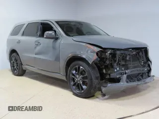 2020 Dodge Durango GT Plus with VIN 1C4RDHDG5LC130263, listed as a Copart auction lot 44403145 with 34,595 mi miles and Salvage Title. Bid and sale history available at carsss.com. Image 1.