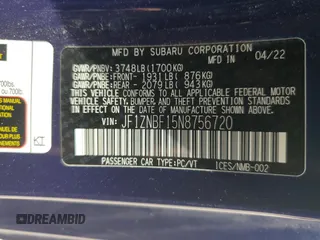 2022 Toyota GR86 Premium with VIN JF1ZNBF15N8756720, listed as a Copart auction lot 70085564 with 26,354 mi miles and Salvage Title. Bid and sale history available at carsss.com. Image 13.