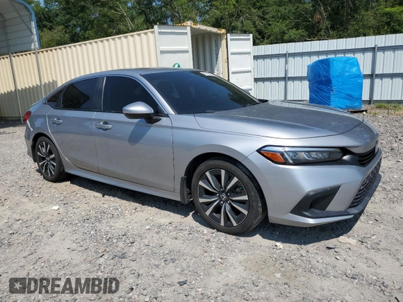 2022 Honda Civic EX with VIN JHMFE1F7XNX008710, listed as a Copart auction lot 62135565 with 42,517 mi miles and Salvage title. Bid and sale history available at DreamBid. Image 4.