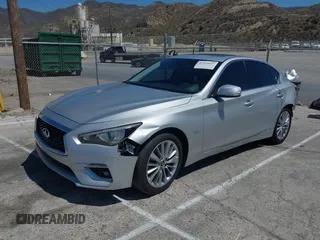 2020 Infiniti Q50 Luxe with VIN JN1EV7AP0LM203949, listed as a IAAI auction lot 42520077 with 57,531 mi miles and . Bid and sale history available at DreamBid. Image 17.