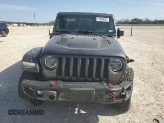 2018 Jeep Wrangler Unlimited Rubicon with VIN 1C4HJXFN6JW203324, listed as a Copart auction lot 47960635 with 80,383 mi miles and Salvage title. Bid and sale history available at DreamBid. Image 5.