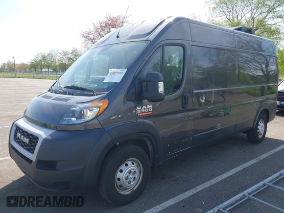 2020 Ram ProMaster Cargo with VIN 3C6TRVDG7LE110120, listed as a IAAI auction lot 41929585 with 65,457 mi miles. Bid and sale history available at carsss.com. Image 19.