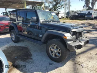 2020 Jeep Wrangler Unlimited Willys with VIN 1C4HJXDG8LW250300, listed as a Copart auction lot 83543074 with 36,347 mi miles and Salvage title. Bid and sale history available at DreamBid. Image 4.