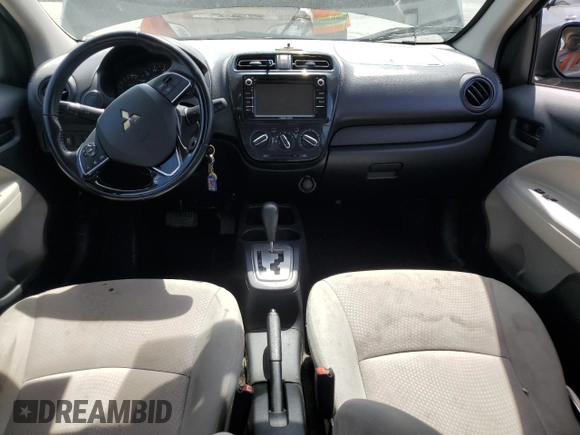 2017 Mitsubishi Mirage ES with VIN ML32F3FJ3HHF05462, listed as a Copart auction lot 53980475 with 116,548 mi miles and Salvage title. Bid and sale history available at DreamBid. Image 8.