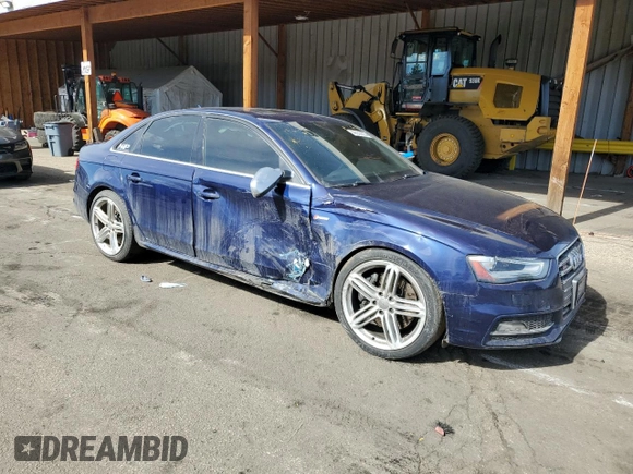 2013 Audi S4 Premium Plus with VIN WAUBGAFL4DA175859, listed as a Copart auction lot 46538595 with 90,920 mi miles and Salvage Title. Bid and sale history available at carsss.com. Image 4.