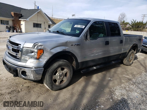 2014 Ford F-150 XL with VIN 1FTFW1ET8EFC10691, listed as a Copart auction lot 49817555 with 241,581 mi miles and Salvage Title. Bid and sale history available at carsss.com. Image 1.