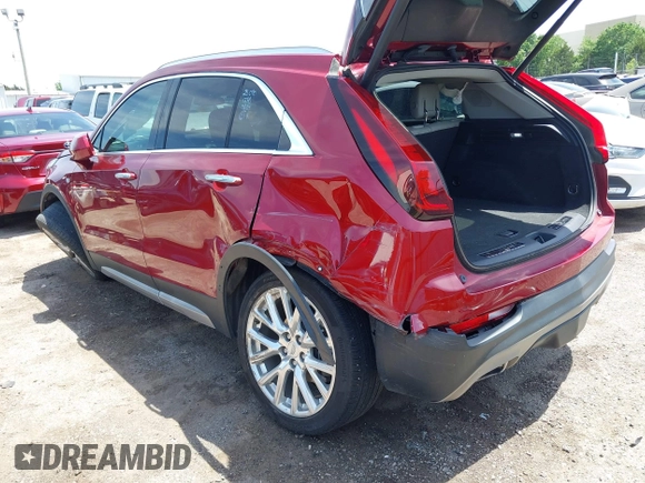 2019 Cadillac XT4 FWD Premium Luxury with VIN 1GYFZCR49KF207634, listed as a IAAI auction lot 42256021 with 67,481 mi miles and . Bid and sale history available at DreamBid. Image 3.