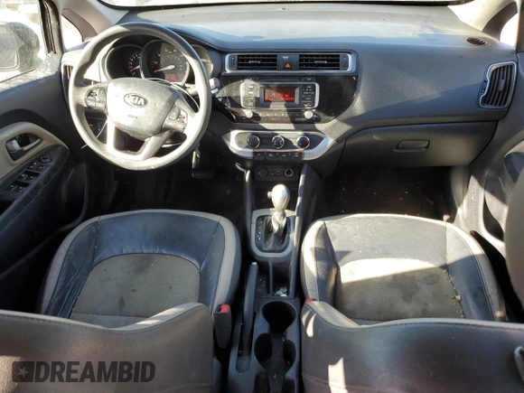 2017 Kia Rio LX with VIN KNADM4A3XH6063540, listed as a Copart auction lot 75802384 with 123,193 mi miles and Salvage Title. Bid and sale history available at carsss.com. Image 8.