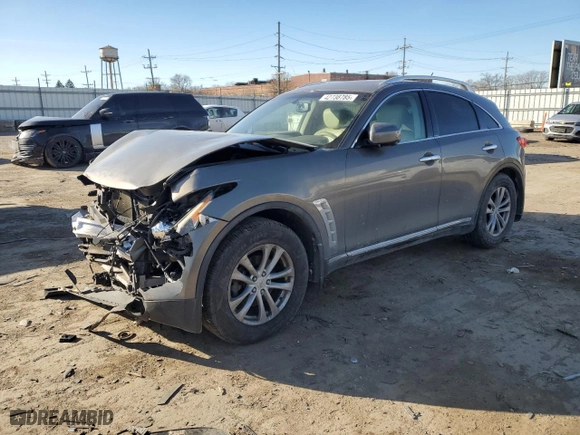 2013 Infiniti FX37 with VIN JN8CS1MW1DM170477, listed as a Copart auction lot 42738785 with NaN miles and Salvage Title. Bid and sale history available at carsss.com. Image 1.