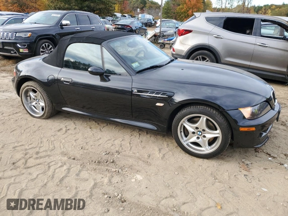 2000 BMW Z3 M 3.2L with VIN WBSCK9349YLC92120, listed as a Copart auction lot 76444454 with 55,107 mi miles and Clean Title. Bid and sale history available at carsss.com. Image 4.