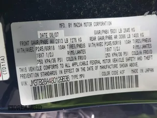 2008 Mazda CX-9 Sport with VIN JM3TB28A480129636, listed as a IAAI auction lot 41111025 with 223,075 mi miles and . Bid and sale history available at DreamBid. Image 9.