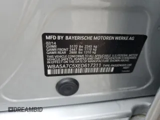 2014 BMW 5 Series 528i xDrive z VIN WBA5A7C5XED617311, wystawiony jako Copart lot #59398195 z przebiegiem 117 230 mil mil oraz Szkoda całkowita • Salvage title. Historia ofert i sprzedaży dostępna na DreamBid. Obrazek 13.