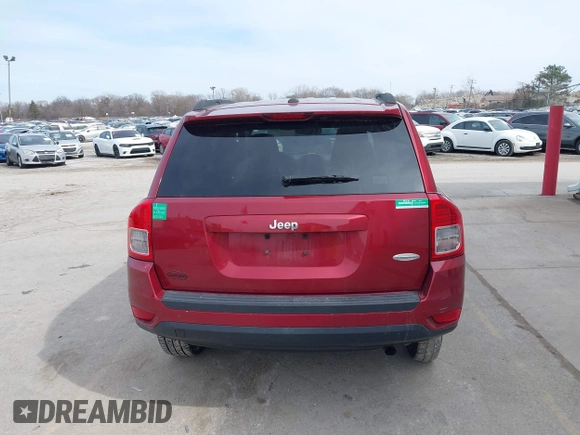 2012 Jeep Compass Latitude with VIN 1C4NJCEB5CD579045, listed as a IAAI auction lot 41863820 with 118,282 mi miles and . Bid and sale history available at carsss.com. Image 16.
