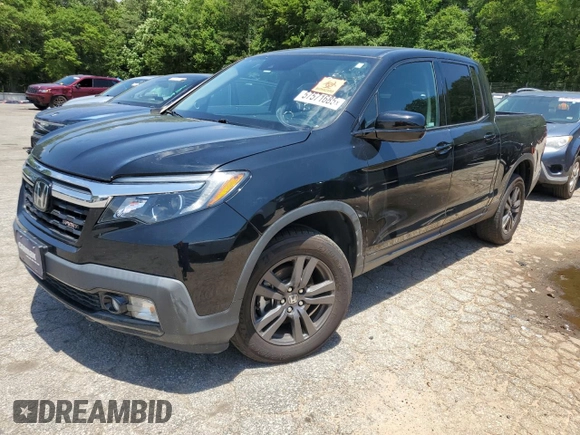 2020 Honda Ridgeline Sport with VIN 5FPYK3F13LB028273, listed as a Copart auction lot 57571685 with 69,617 mi miles and Salvage title. Bid and sale history available at DreamBid. Image 1.