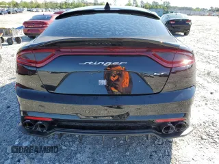 2020 Kia Stinger GT2 with VIN KNAE55LC7L6071883, listed as a Copart auction lot 52684825 with 23,714 mi miles and Non Repairable. Bid and sale history available at carsss.com. Image 6.