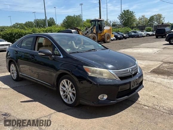 2010 Lexus HS 250h with VIN JTHBB1BA1A2020910, listed as a Copart auction lot 57009775 with 263,515 mi miles and Clean Title. Bid and sale history available at DreamBid. Image 1.