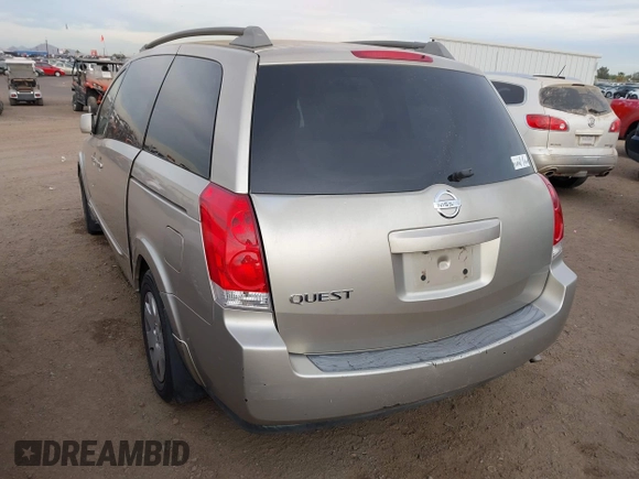 2005 Nissan Quest SE with VIN 5N1BV28U25N126993, listed as a IAAI auction lot 40958737 with 138,064 mi miles. Bid and sale history available at carsss.com. Image 3.