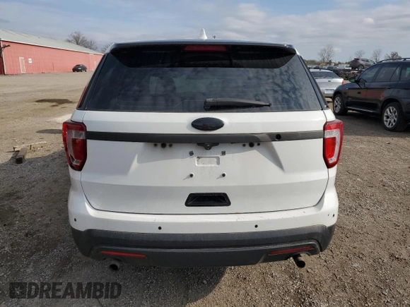 2016 Ford Utility Police Interceptor with VIN 1FM5K8AR2GGA39214, listed as a Copart auction lot 78674334 with 243,850 mi miles and Salvage Title. Bid and sale history available at carsss.com. Image 6.
