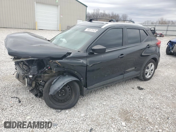 2019 Nissan Kicks SV with VIN 3N1CP5CU0KL520728, listed as a Copart auction lot 46572425 with 112,924 mi miles and Salvage Title. Bid and sale history available at carsss.com. Image 1.